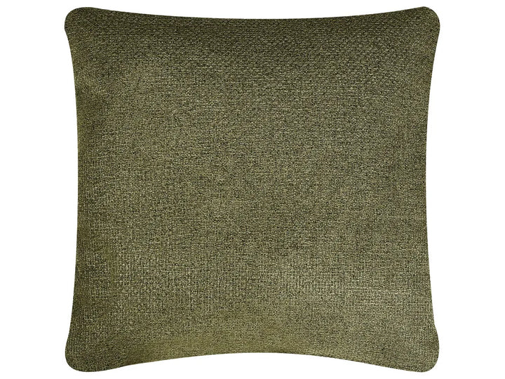 Sofa 3 Seater Fabric Olive Green with Tables Quiniya