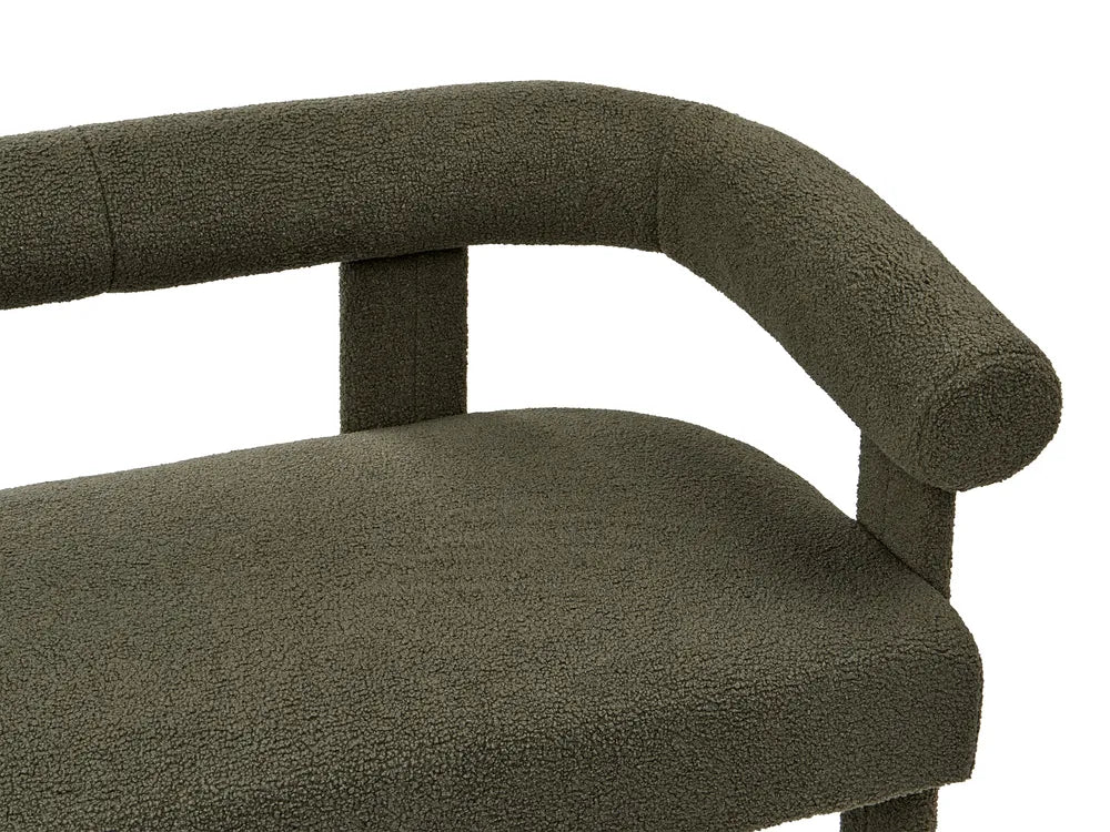 Sofa 2 Seater Boucle Dark Green Askolds