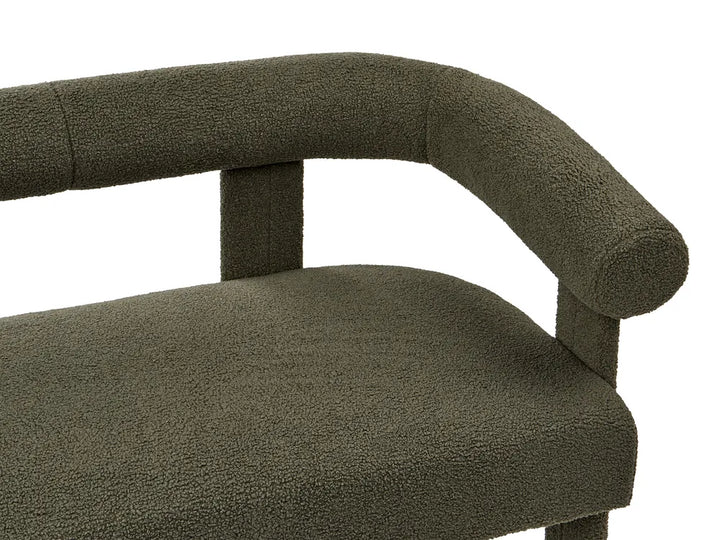 Sofa 2 Seater Boucle Dark Green Askolds