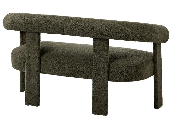 Sofa 2 Seater Boucle Dark Green Askolds