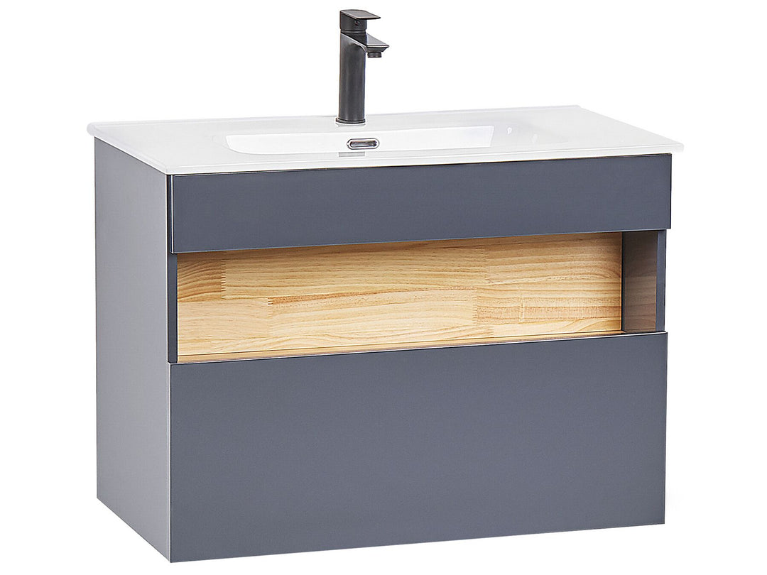Bathroom Vanity Set Grey Figueres