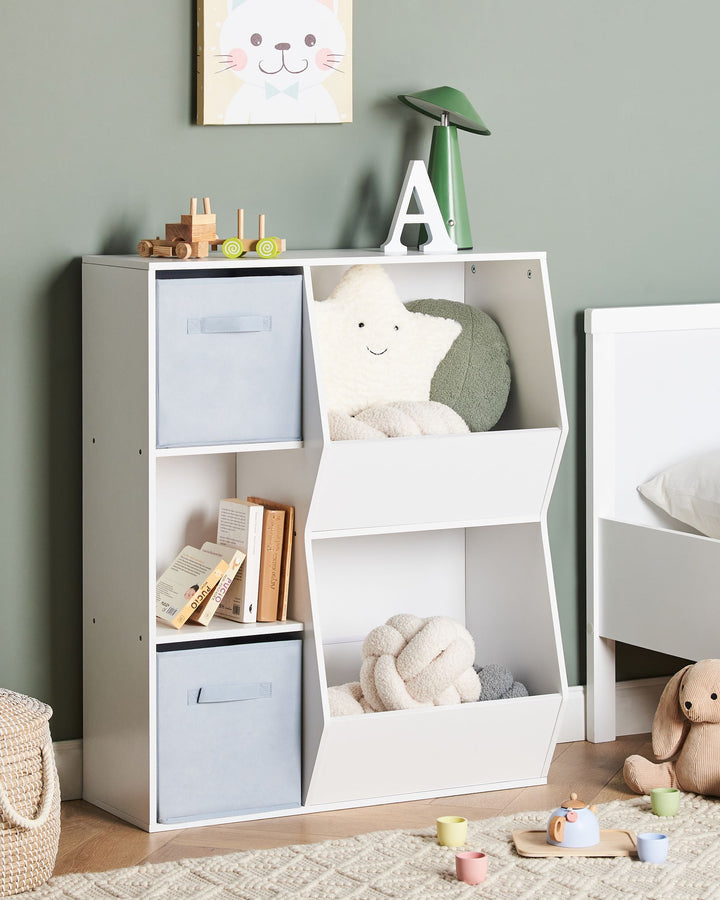 3 Tier Shelving Unit 93 cm White Alberico