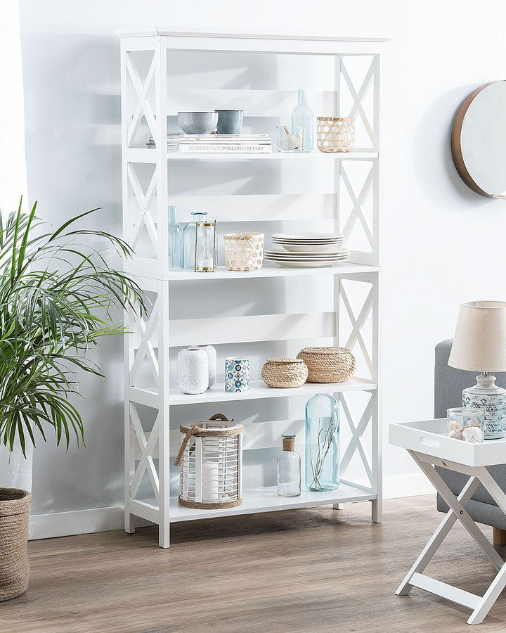 4 Tier Bookcase 152 cm White Afeez