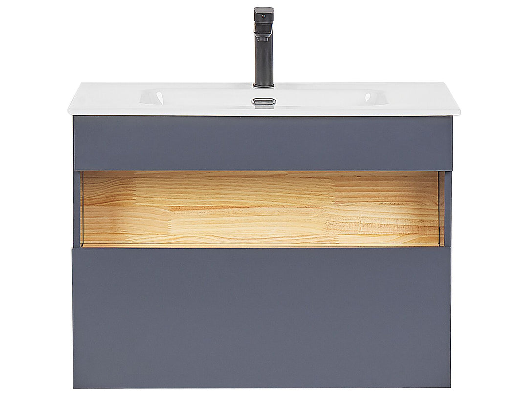 Bathroom Vanity Set Grey Figueres