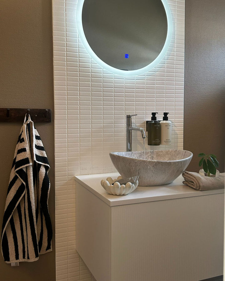 Wall Mounted Washbasin Cabinet 60 cm White Alzira
