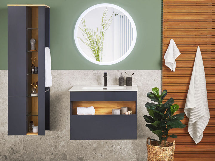 Bathroom Vanity Set Grey Figueres