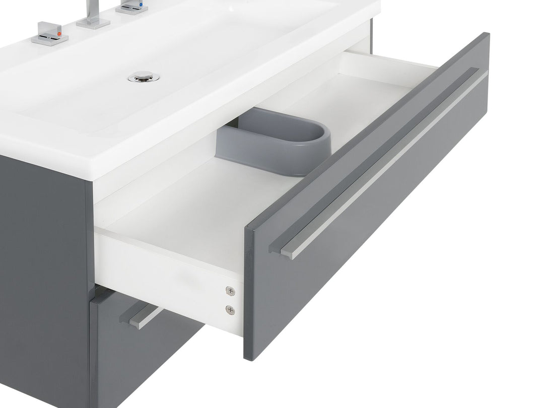 Bathroom Vanity Set 101 cm 48 cm Grey Almeria