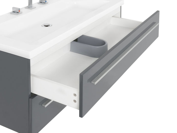 Bathroom Vanity Set 101 cm 48 cm Grey Almeria