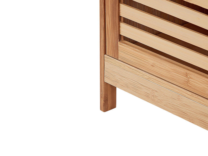 Washbasin Cabinet Bamboo Wood 60 cm Light Brown Missoula