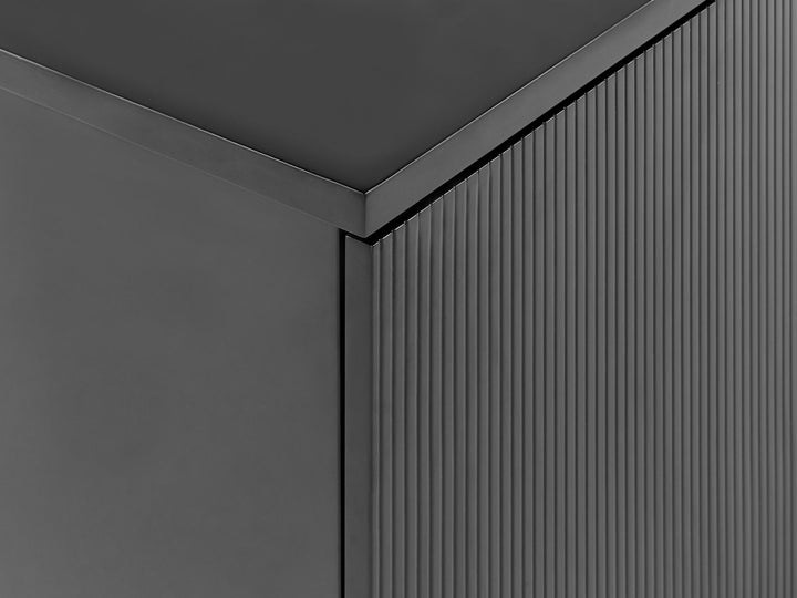 Wall Mounted Washbasin Cabinet 100 cm Black Alzira