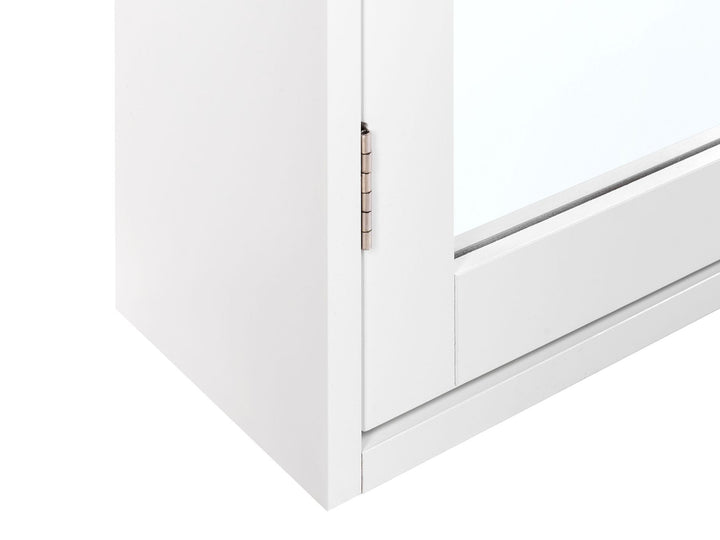 Bathroom Wall Mounted Mirror Cabinet 65 cm 60 cm White Alamos