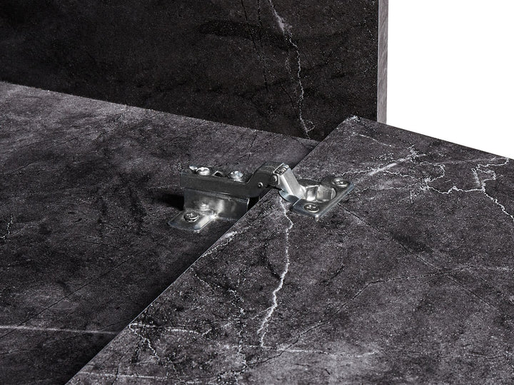 Wall Mounted Washbasin Cabinet 80 cm Black Marble Cascavel