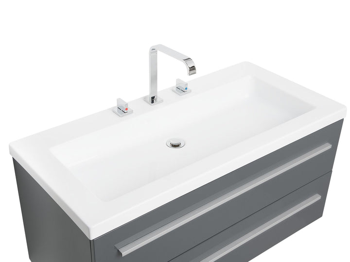 Bathroom Vanity Set 101 cm 48 cm Grey Almeria