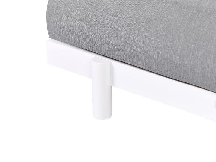 Misanello Garden Corner Sofa with Table 5 Seater Grey