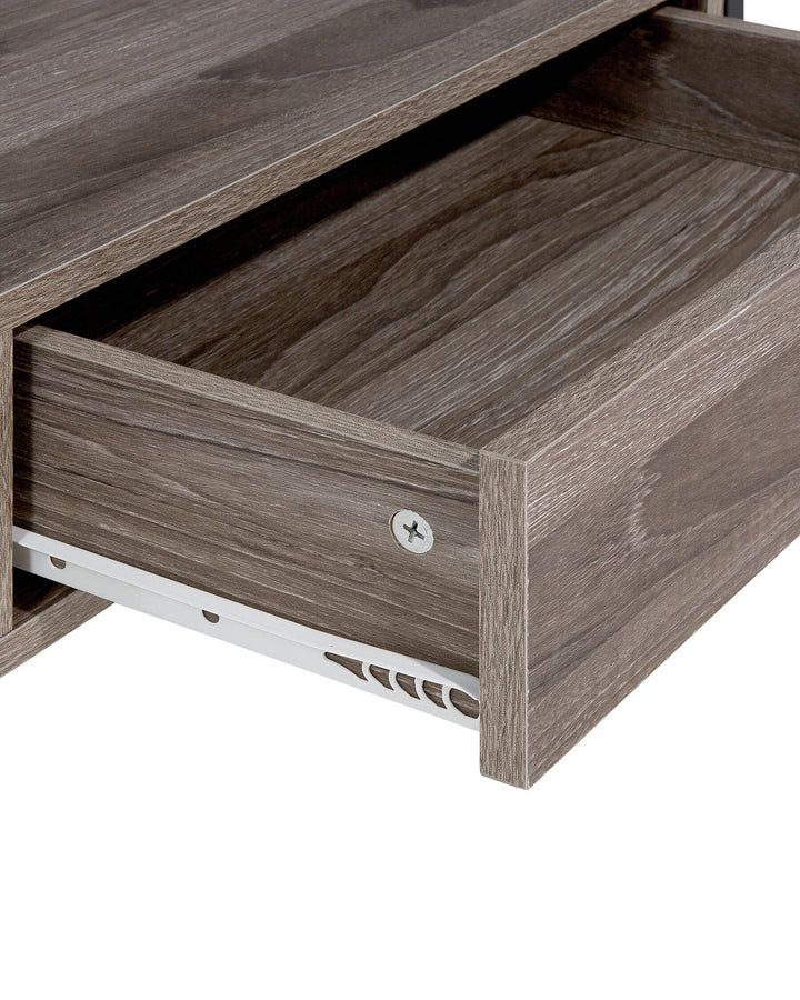 3 Tier Shelving Unit 101 cm Taupe Lucia