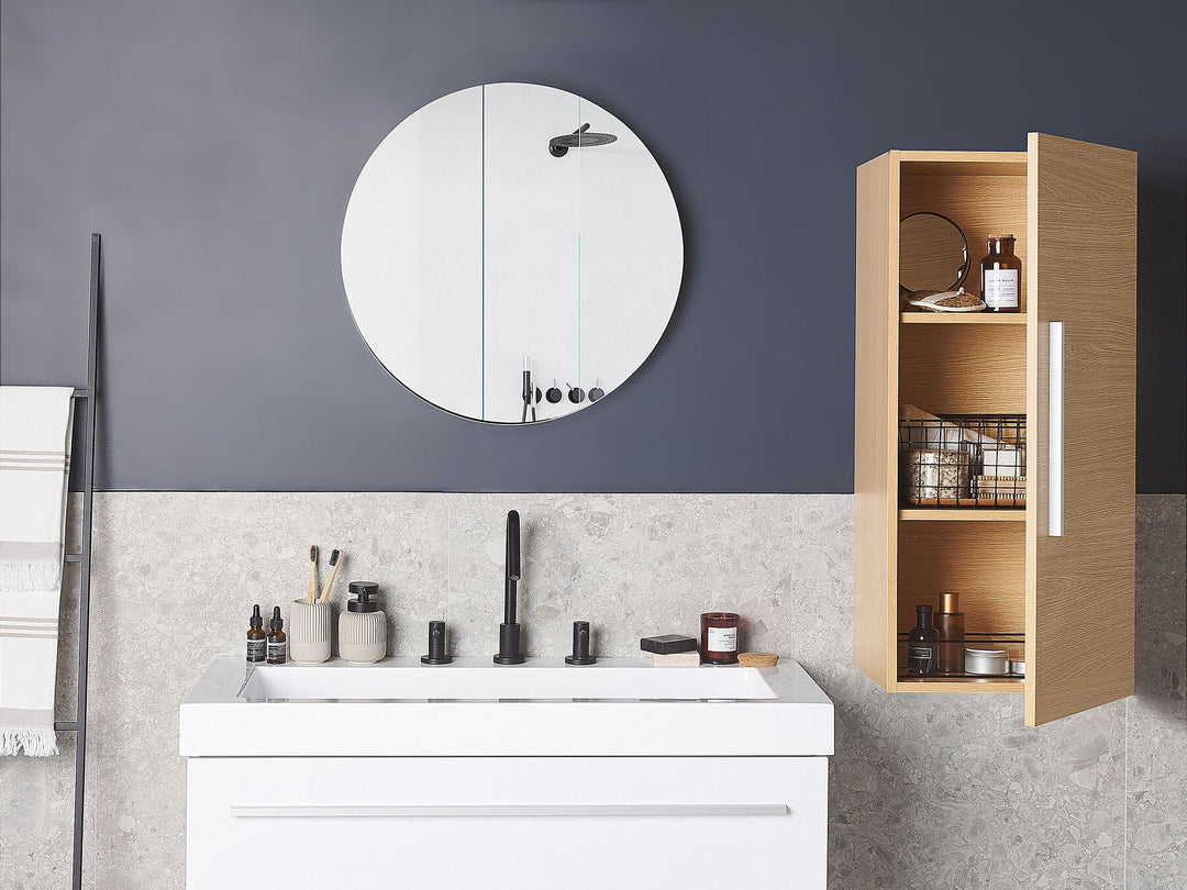 Bathroom Wall Mounted Cabinet 40 cm Light Brown Bilbao