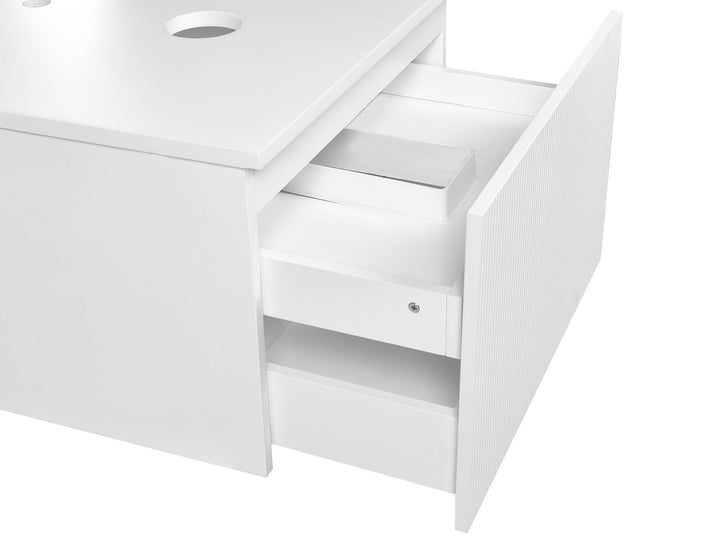 Wall Mounted Washbasin Cabinet 60 cm White Alzira