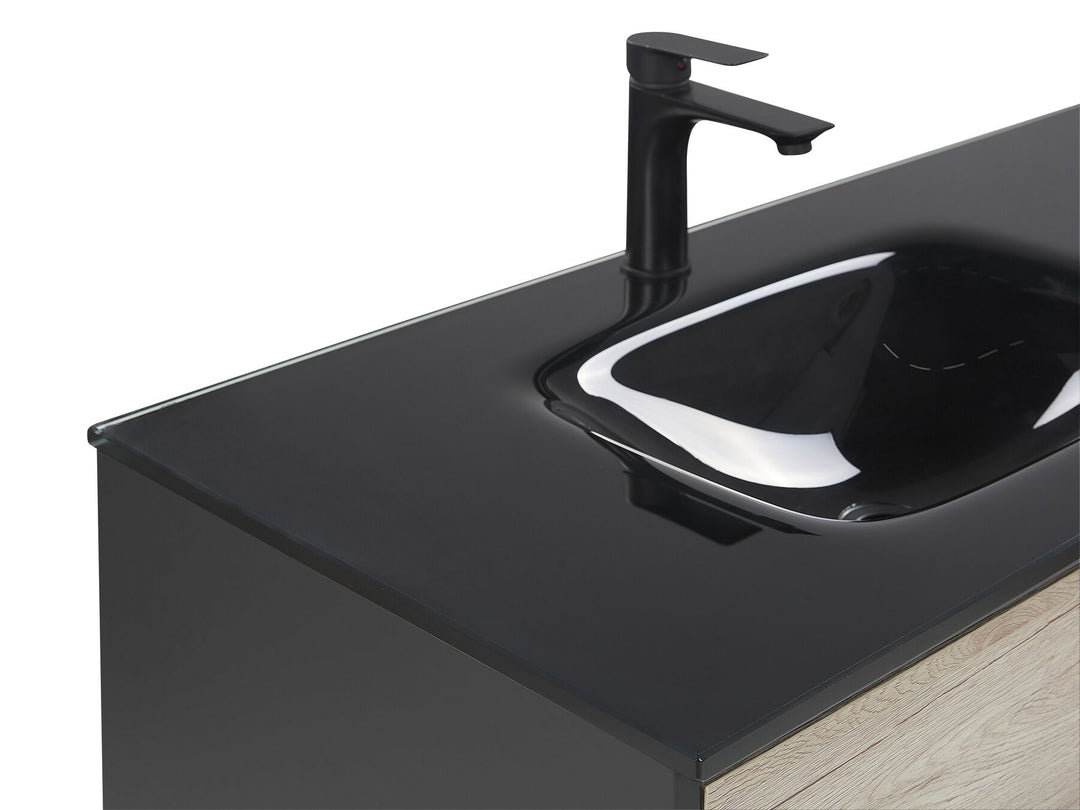 Bathroom Vanity Set Black Teruel