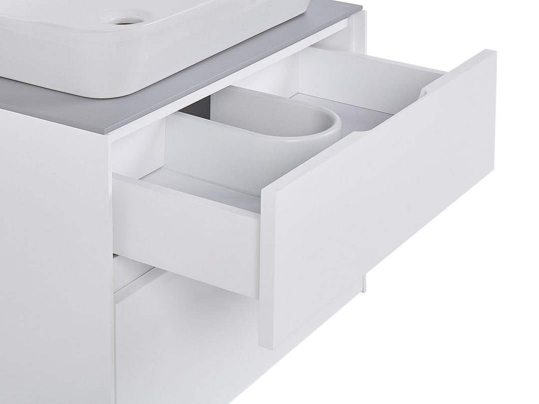Bathroom Vanity Set 60 cm White Manzon