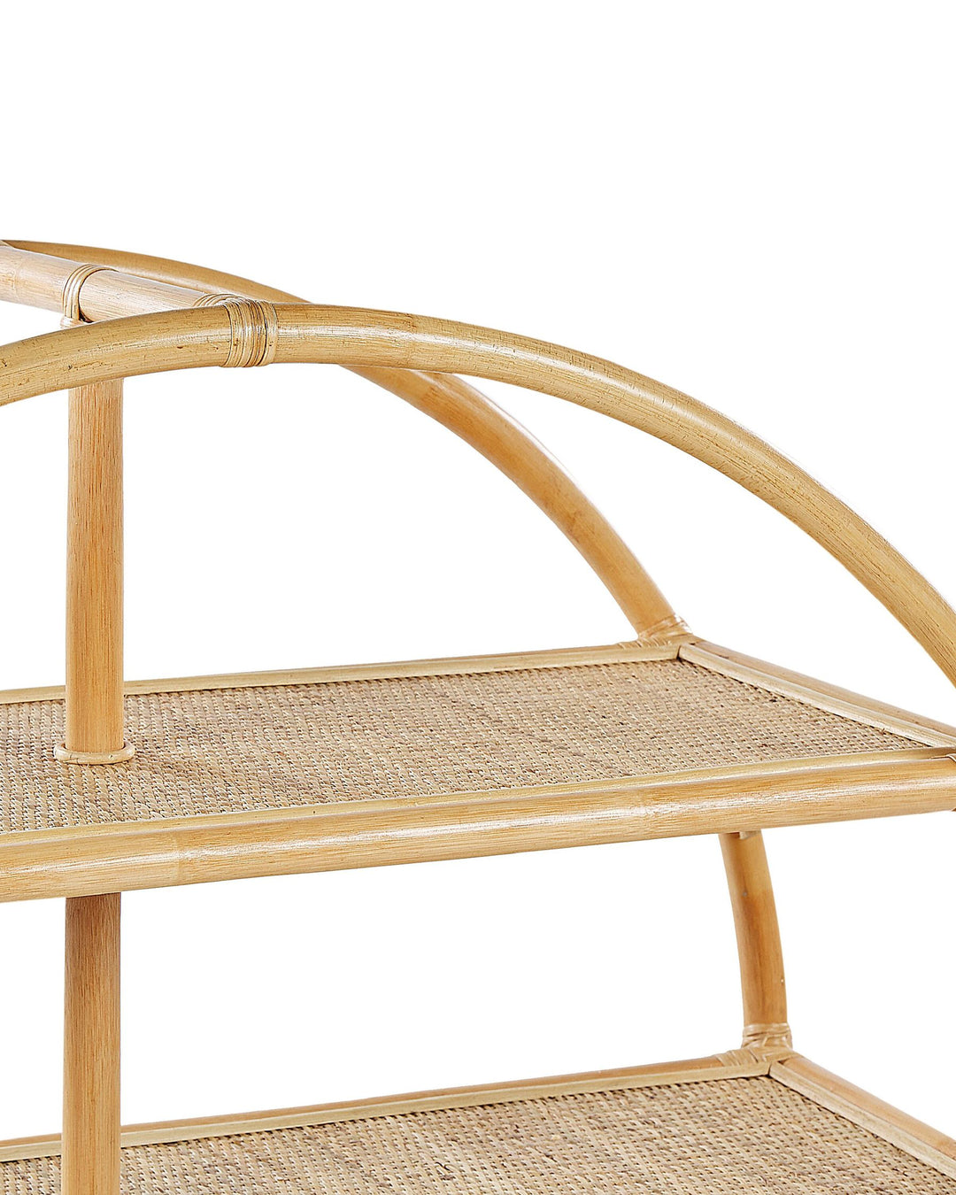 3 Tier Shelving Unit Rattan 109 cm Natural Amyri