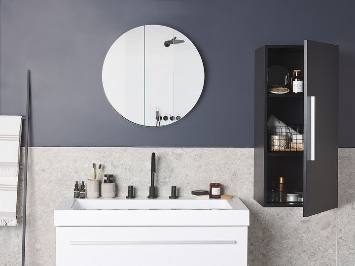 Bathroom Wall Mounted Cabinet 40 cm Black Bilbao