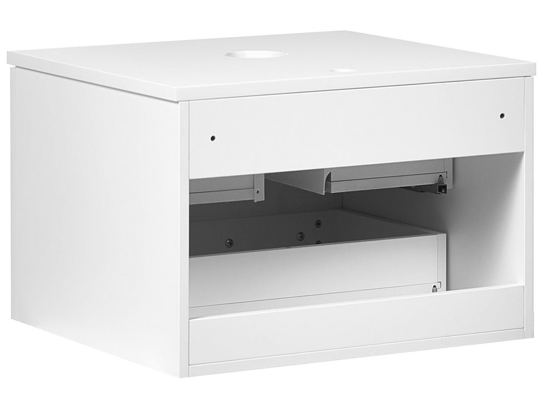 Wall Mounted Washbasin Cabinet 60 cm White Alzira