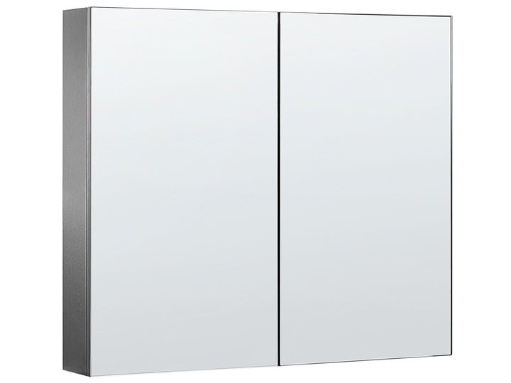 White double-door cabinet on a white background