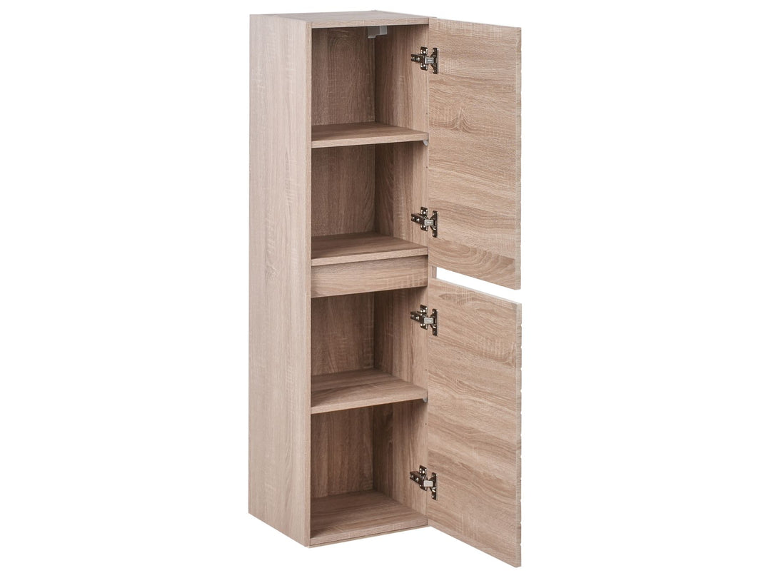 Bathroom Wall Mounted Cabinet 35 cm Light Brown Uruca