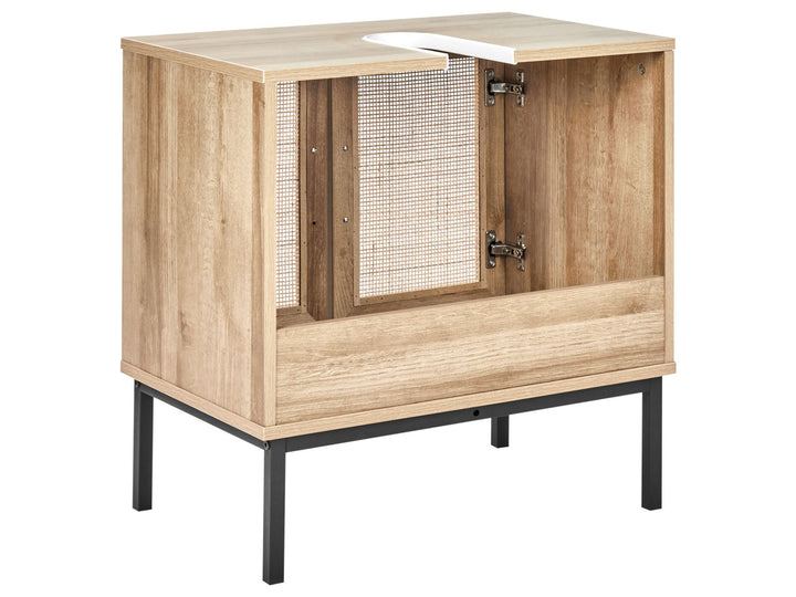 Washbasin Cabinet 60 cm Light Brown Rosell