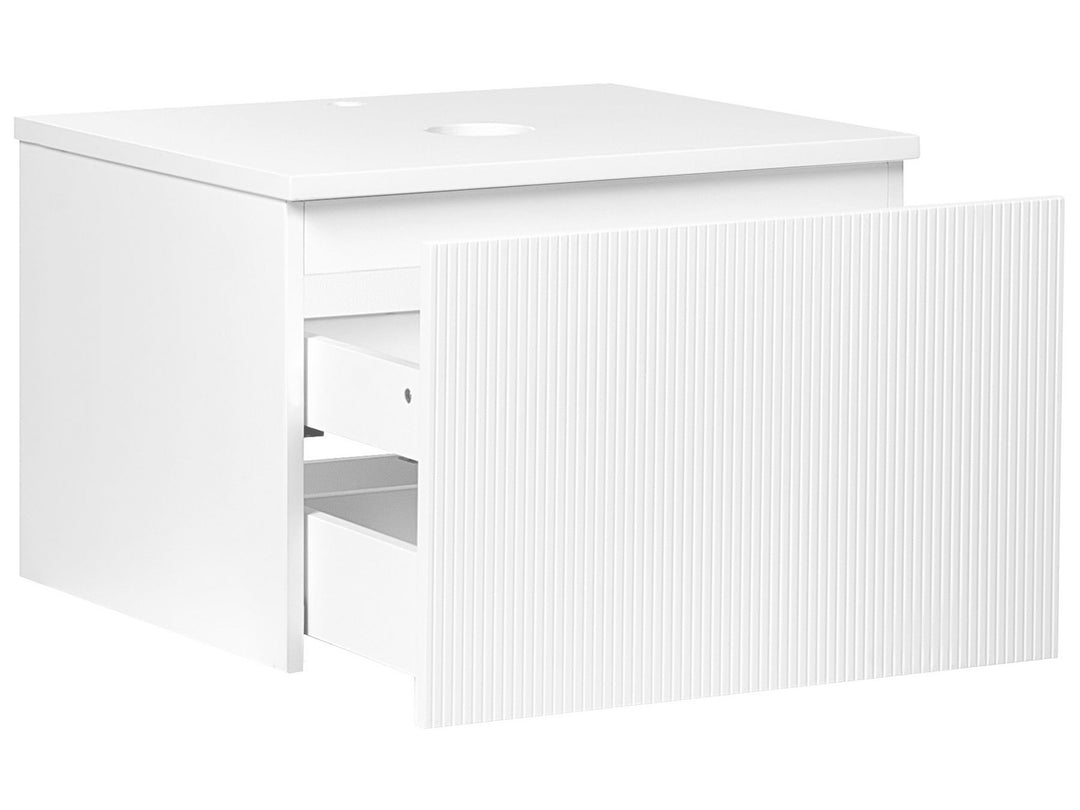 Wall Mounted Washbasin Cabinet 60 cm White Alzira