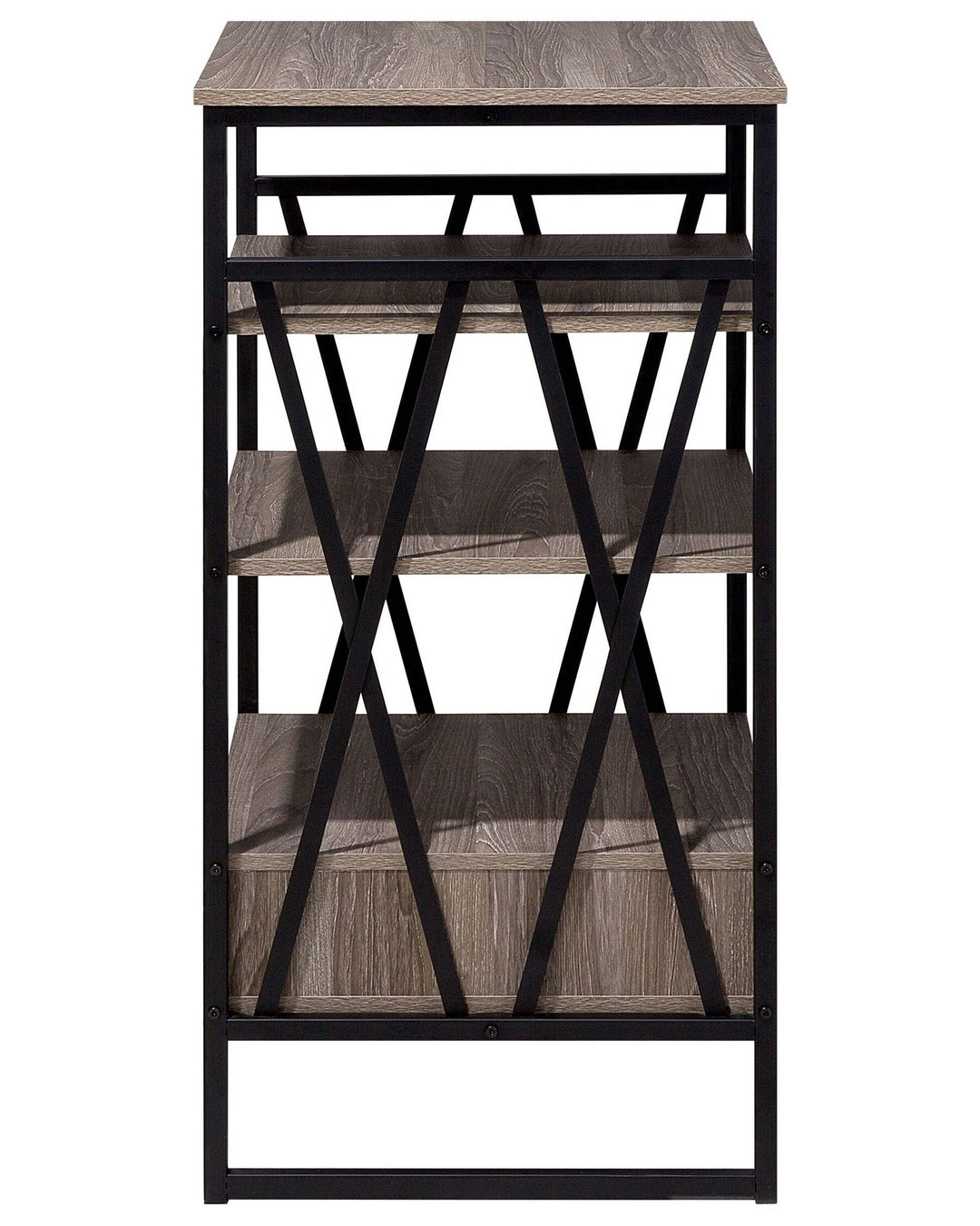 3 Tier Shelving Unit 101 cm Taupe Lucia