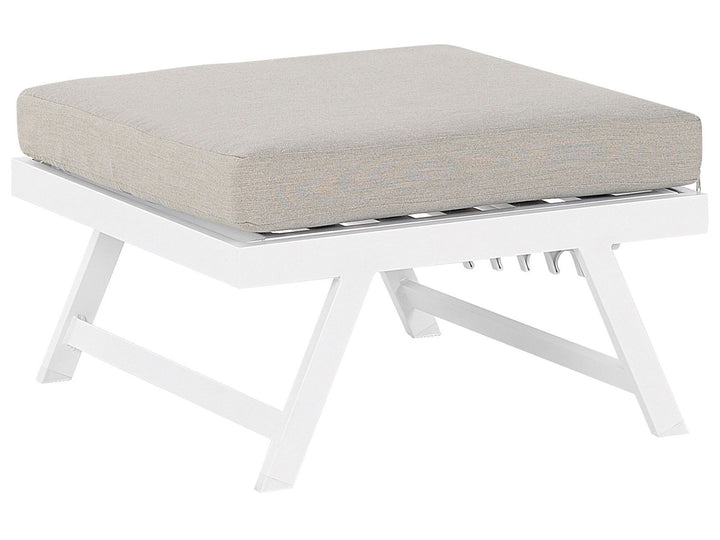 Coccorino Garden Corner Sofa with Table 5 Seater Metal Taupe