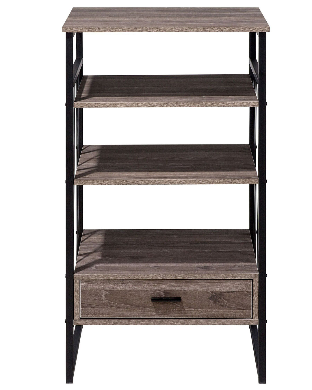 3 Tier Shelving Unit 101 cm Taupe Lucia