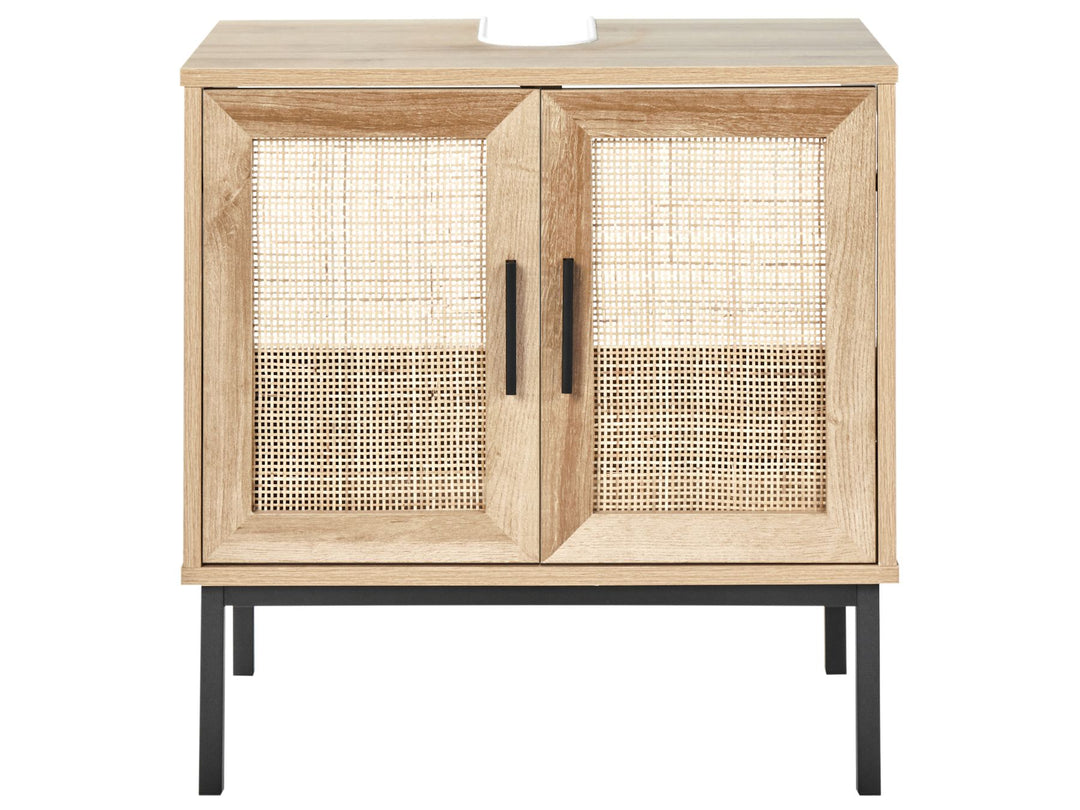 Washbasin Cabinet 60 cm Light Brown Rosell
