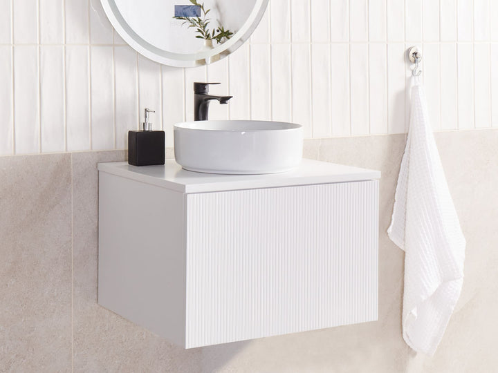 Wall Mounted Washbasin Cabinet 60 cm White Alzira