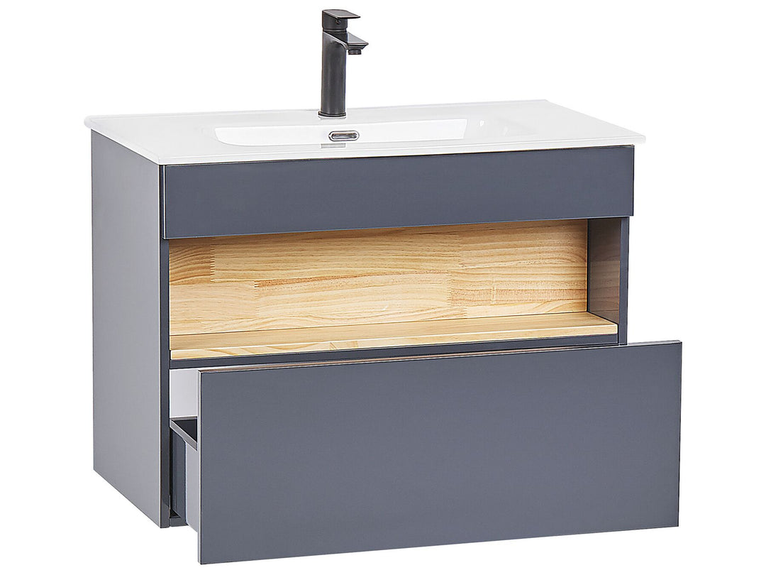Bathroom Vanity Set Grey Figueres