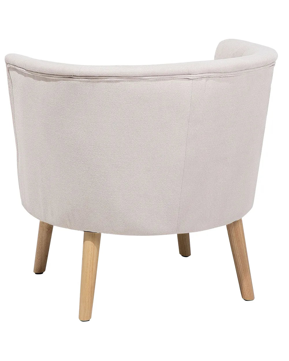 Armchair Fabric Off-White Tolzmann