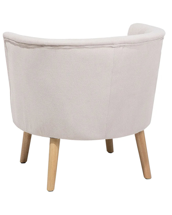 Armchair Fabric Off-White Tolzmann