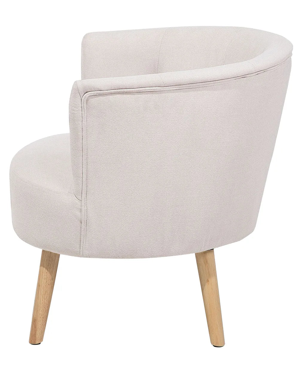 Armchair Fabric Off-White Tolzmann