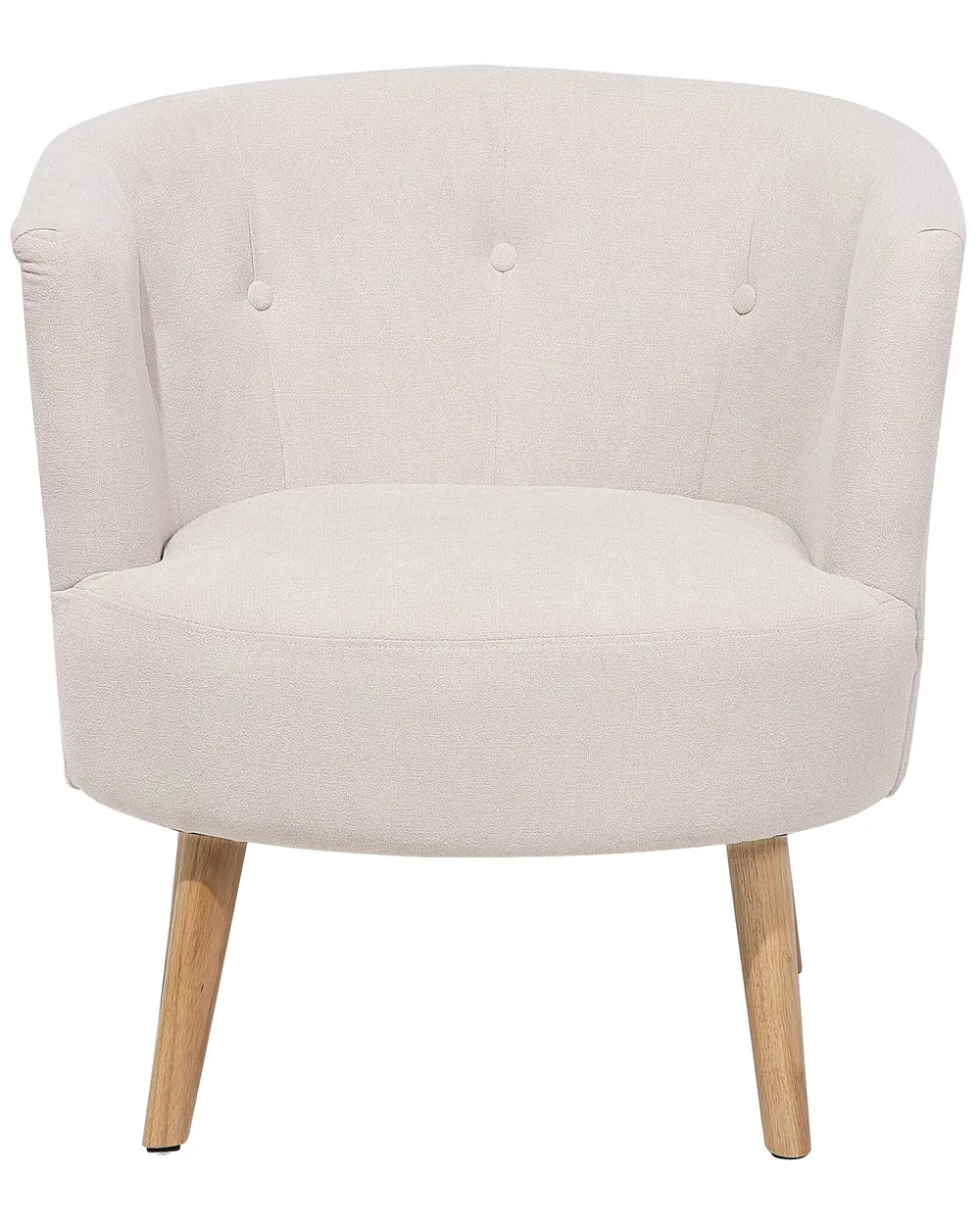 Armchair Fabric Off-White Tolzmann