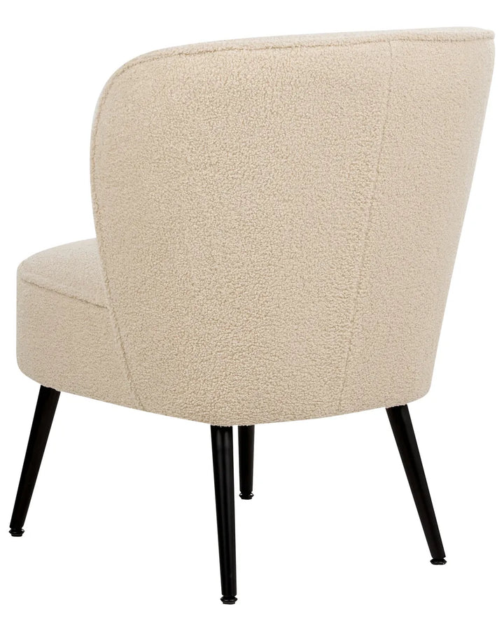 Armchair Boucle Light Beige Smelda
