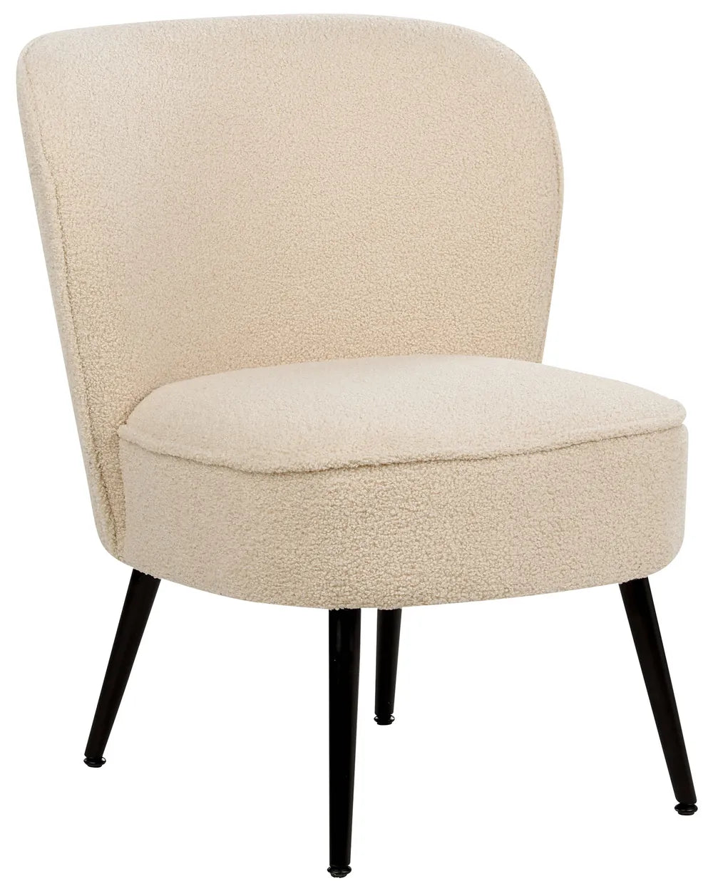 Armchair Boucle Light Beige Smelda