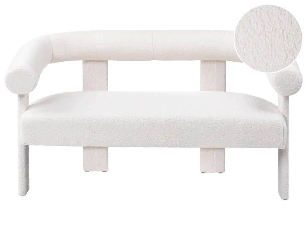 Sofa 2 Seater Boucle Off-White Askolds