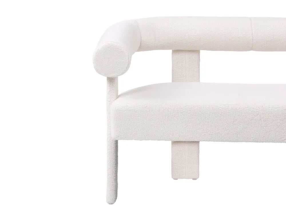 Sofa 2 Seater Boucle Off-White Askolds