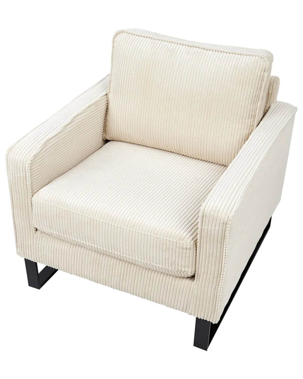 Armchair Corduroy Light Beige Ayran