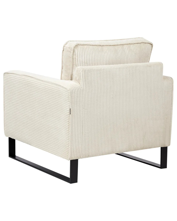 Armchair Corduroy Light Beige Ayran