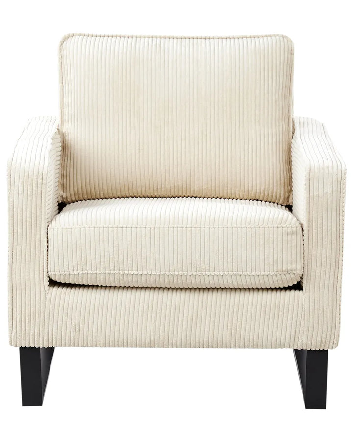 Armchair Corduroy Light Beige Ayran