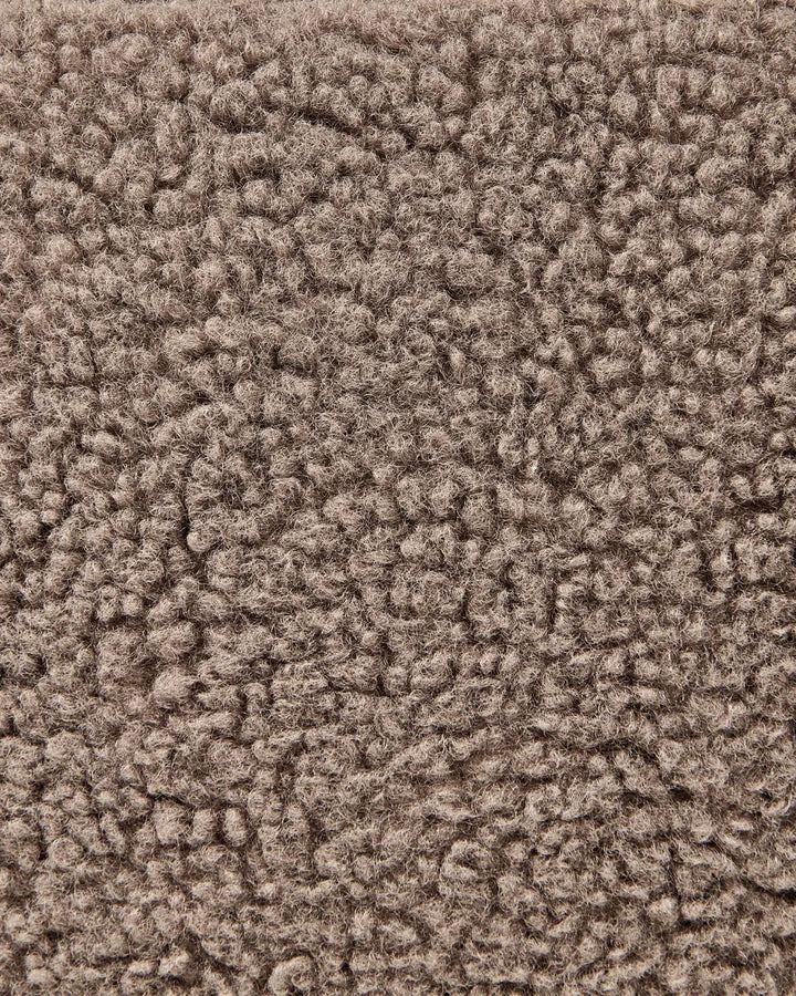 Armchair Boucle Brown Lasca