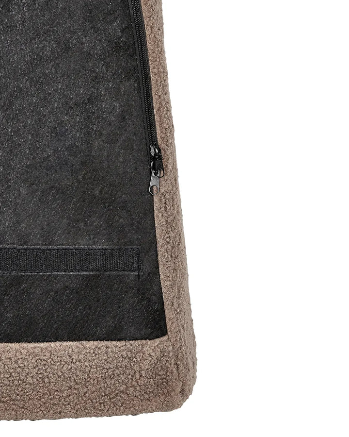 Armchair Boucle Brown Lasca