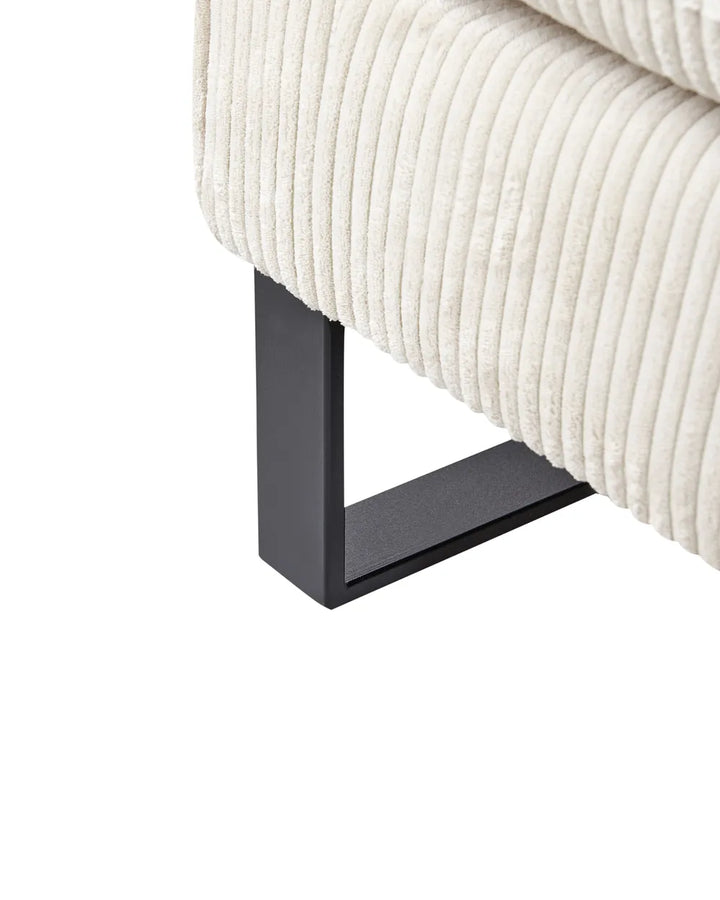 Armchair Corduroy Light Beige Ayran